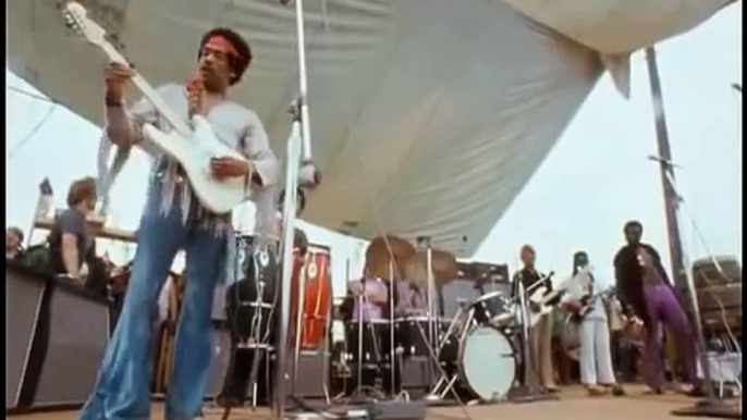 Jimi Hendrix Star Spangled Banner Woodstock 1969