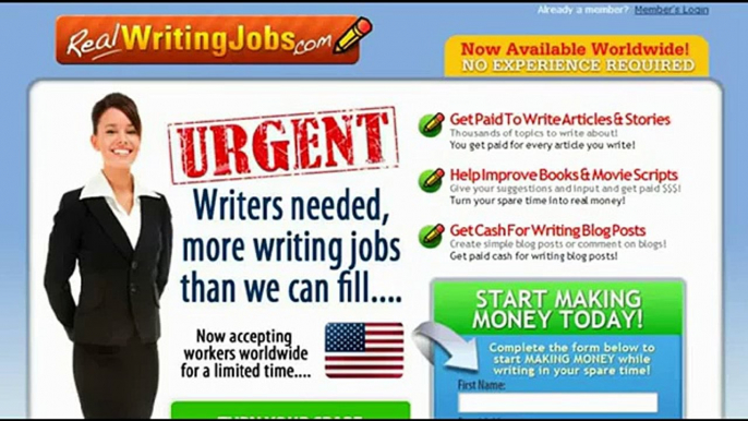 Real Writing Jobs [Best Offer] [LEGIT Website]