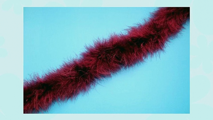 Heavy Weight 25gm Marabou Boas BURGUNDY