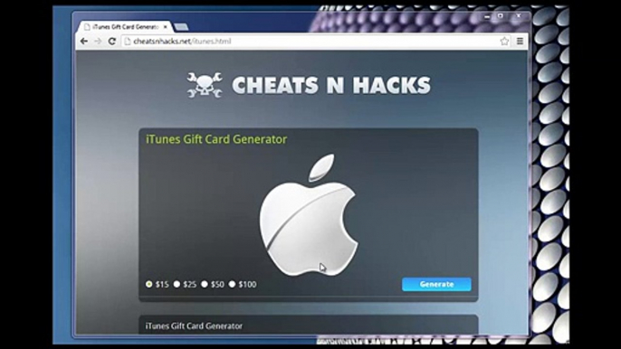 iTunes Hack, Cheats Gift Card Code Generator - iTunes Hack, Cheats Générateur de Code 2014-2015