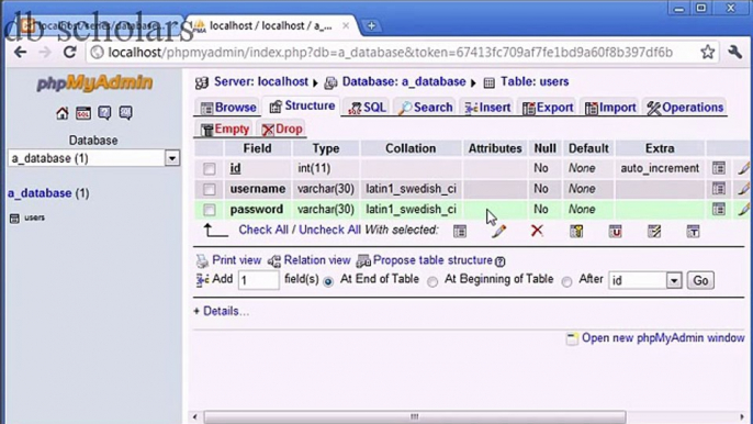 PHP Lecture (112) phpMyAdmin Part 3