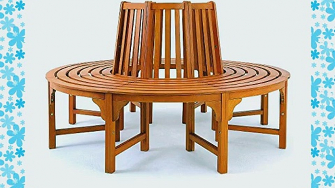 Tree Seat bench made of Hardwood Garden Outdoor Round Tree benches