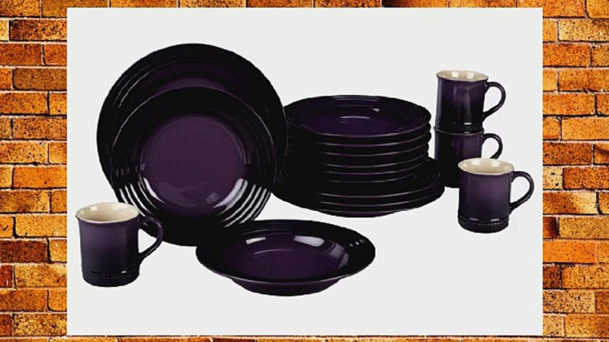 Le Creuset Stoneware 16-Piece Dinnerware Set Cassis