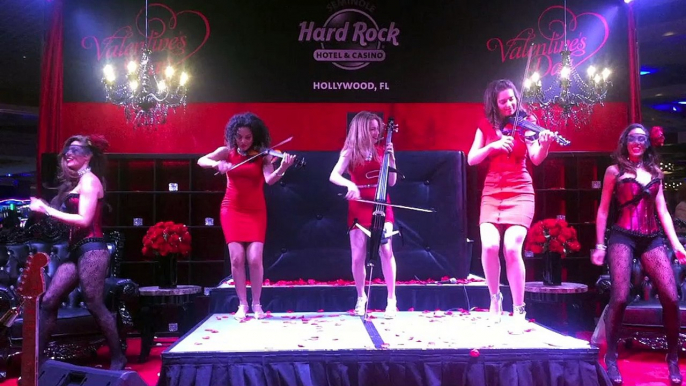 The Electric Angeles String Quartet Live at the Hard Rock Seminole- Moves Like Jagger