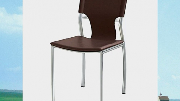 Nuevo Nuevo Lisbon Dining Chair Chocolate Metal Dining Height