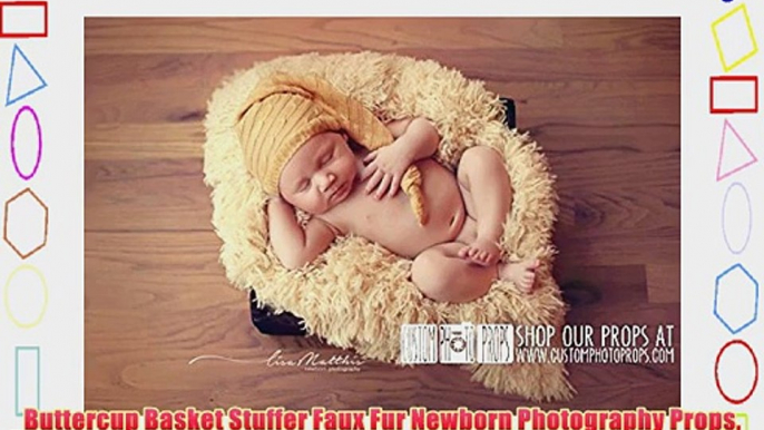 Buttercup Basket Stuffer Faux Fur Newborn Photography Props Newborn Photo Props Fabric Soft