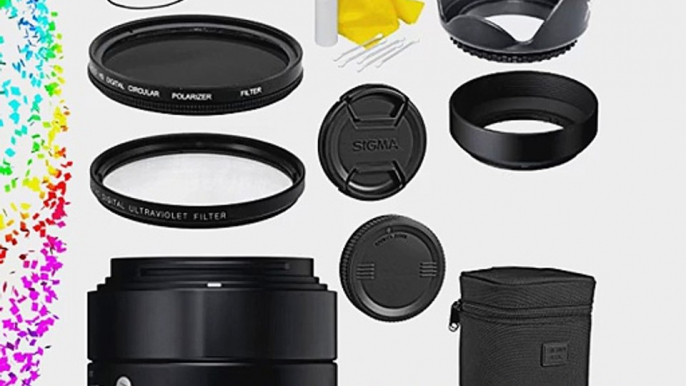 Sigma 30mm f/1.4 DC HSM Deluxe Lens Kit for Canon DSLR Cameras