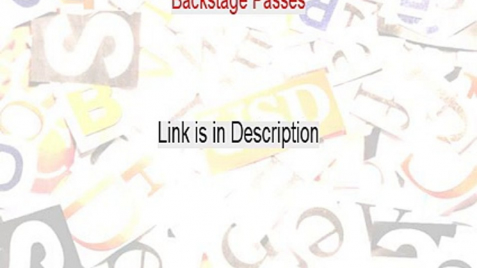 Backstage Passes PDF Download (Backstage Passesbackstage passes)