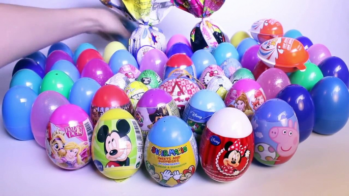 Surprise Eggs Peppa Pig Pocoyo Mickey Mouse Minnie Mouse MLP Play Doh Eggs Huevos Sorpresa