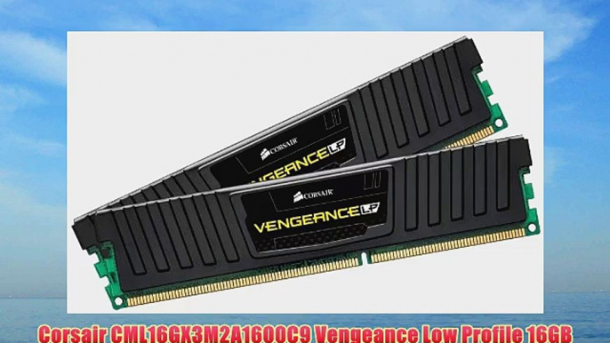 Corsair CML16GX3M2A1600C9 Vengeance Low Profile 16GB (2x8GB) DDR3 1600 Mhz CL 9 XMP Performance