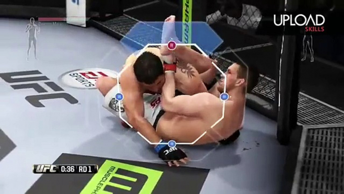 EA UFC Submissions 101 - The Gogoplata From Rubber Guard (Submissive)