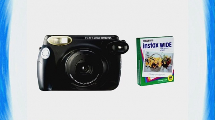 Fujifilm INSTAX 210 Instant Photo Camera Kit and One Fujifilm Instax Wide Film with 10 Exposures