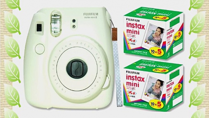 Fuji film Instax Mini 8 genuine strap Instant Camera White type INS MINI 8 WHITE N (Japan import)