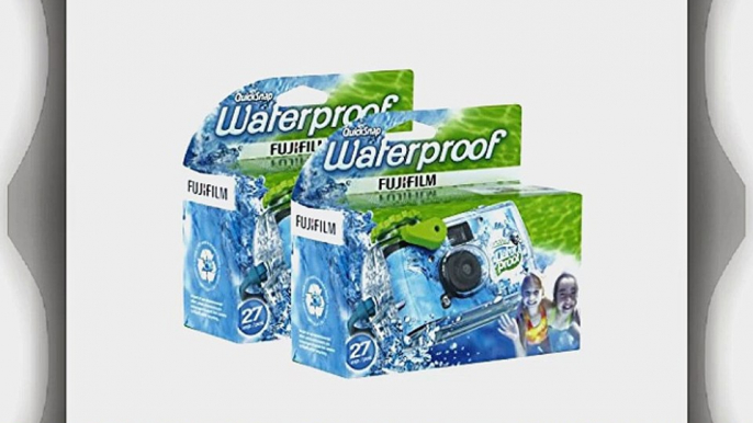 Fujifilm Disposable QuickSnap Waterproof Pool Underwater 35mm Camera Pack of 2