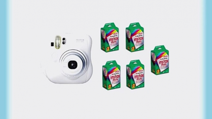 Fuji Instax Mini 25 Instant Camera   100 Prints - 5 Twin Packs of film