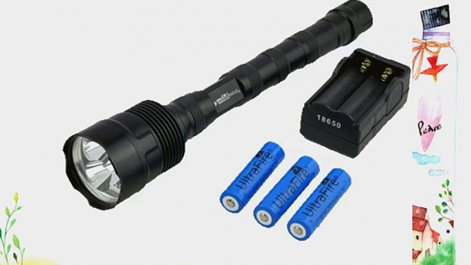 3800 Lumens 3x Cree XML T6 LED Flashlight Torch charger   One Year Warranty