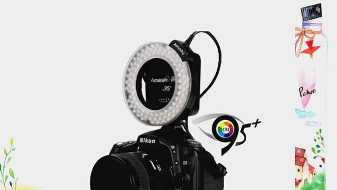 Aputure Amaran Halo HN100 CRI 95  LED Ring Flash Light for Nikon D7100 D7000 D5200 D5100 D800E