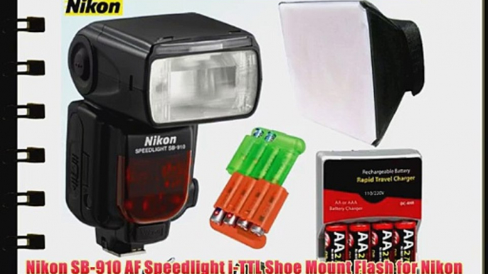 Nikon SB-910 AF Speedlight Flash for Nikon Digital SLR Cameras   Accessory Kit