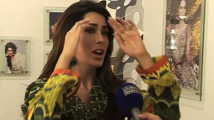 Mehwish Hayat at a shooting