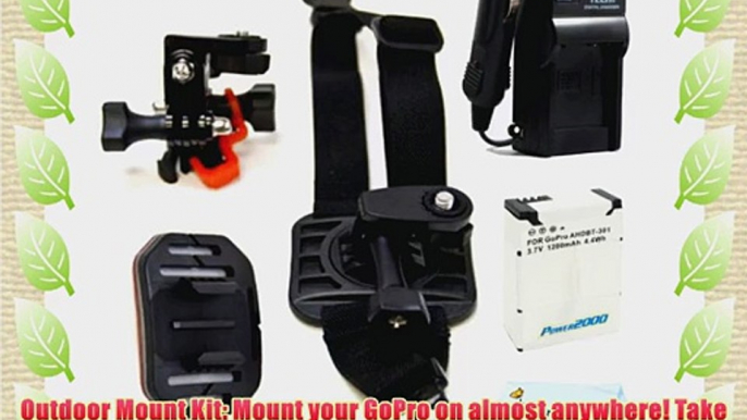 All in 1 Outdoors Mount Kit For For GoPro HD HERO3 GoPro HERO3  and GoPro AHDBT-201 AHDBT-301