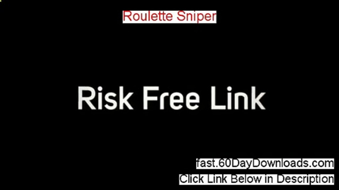 Roulette Sniper - Roulette Sniper Scam