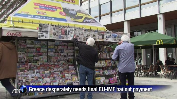 Greeks in Athens react to Greece-Germany debt talks