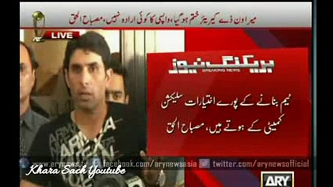 Misbah slams critics for blaming him