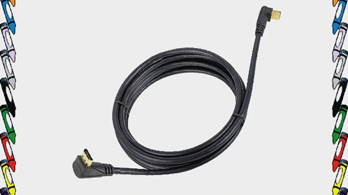 SIIG High Speed HDMI Cable with Right Angle Connector 90-90 Degree 5-Meters (CB-HM0152-S1)