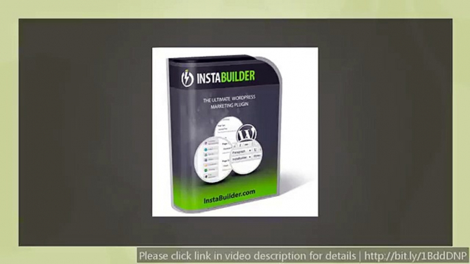 Wordpress plugin Instabuilder - Create Marketing pages and how