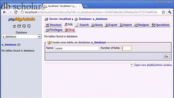 PHP Lecture (135) Creating Tables