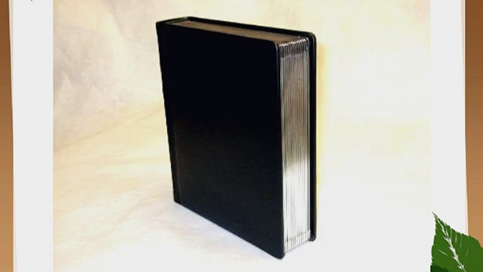 Professional 8x10 BLACK Sliver Edged Slip-in Wedding/Parent Photo Album holds 30 photos