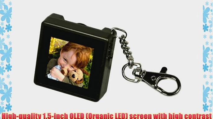 Digital Foci PAO-150 1.5-Inch Pocket Album OLED Keychain Digital Photo Viewer (Warm Gray)