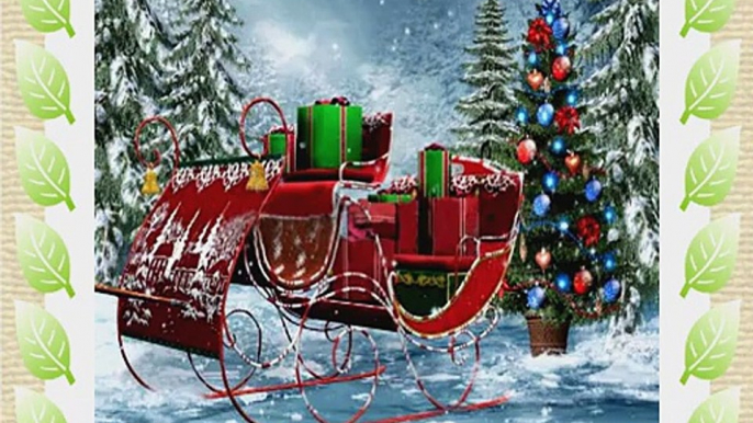 Pretty Christmas Car 10' x 10' CP Backdrop Computer Printed Scenic Background