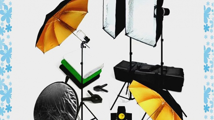 LimoStudio Photo Studio Complete Portrait Monolight Flash Lighting Light Kit - 3 Studio Flash/Strobe