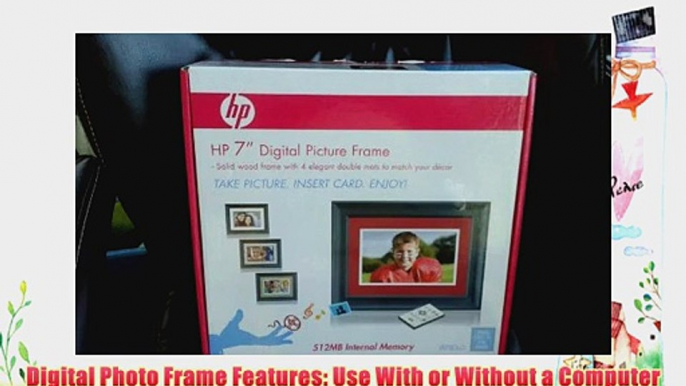 HP 7 LCD Digital Photo Frame ( DF780A2 ) - Black