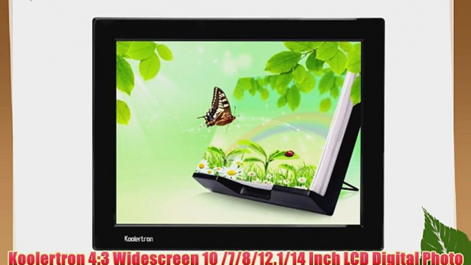 Koolertron 4:3 Widescreen 10 /7/8/12.1/14 Inch LCD Digital Photo Frame Video Player Music Player