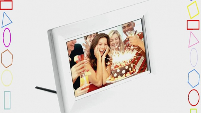 Philips 7-Inch LCD Digital Photo Frame (White)