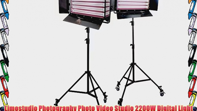 Limostudio Photography Photo Video Studio 2200W Digital Light Fluorescent 4-Bank Barndoor Light