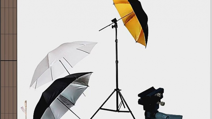 LimoStudio Photo Studio Portable Hot Shoe Flash Umbrella Stand Kit for Canon 430EX II 580EX