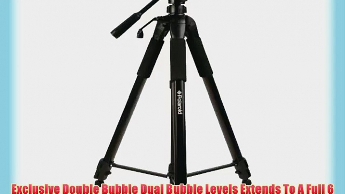 Polaroid 72 Photo / Video ProPod Tripod Includes Deluxe Tripod Carrying Case   Additional Quick