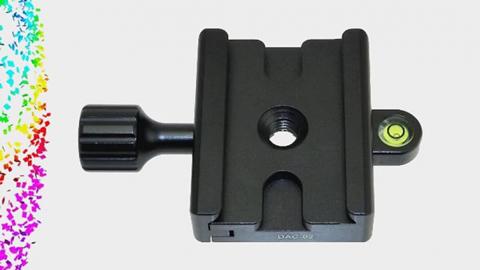 Desmond DAC-02 60mm QR Clamp 3/8 Inches with 1/4 Inches Adapter and Level Arca Compatible for