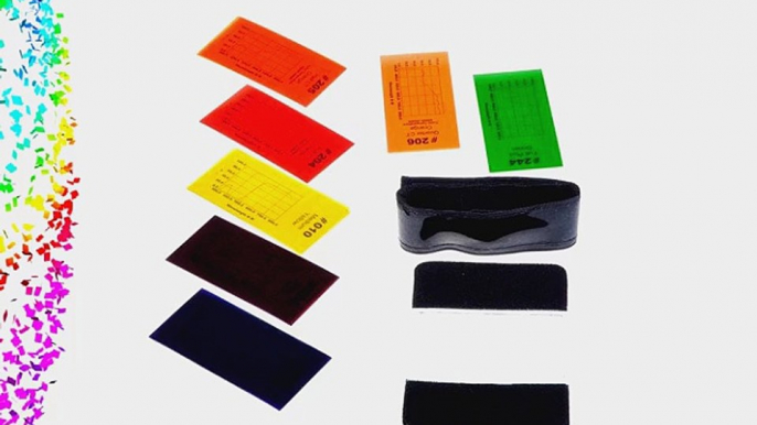 7 Colors Filters Flash Photography Gel Strips For Speedlite