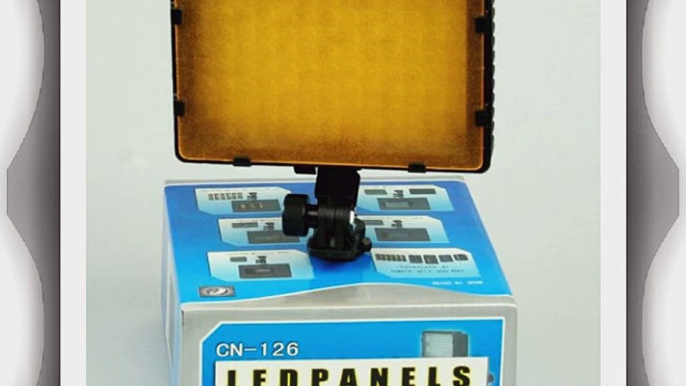 ePhoto 126 LED Video Photography light Panel Compact Dimmable CAMERA CAMCORDER LED light panel