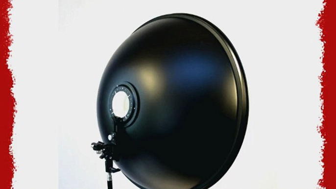 Studiohut 27.5 Beauty Dish with Speedlight Flash Bracket Mount Honey Comb Grid