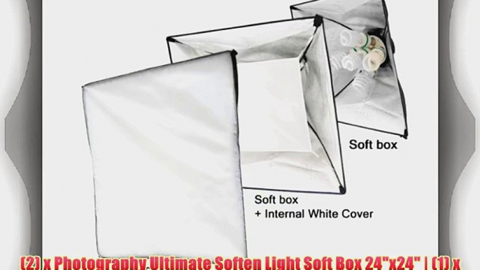 LimoStudio Photography 2300W Digital Video Photo Studio Softbox Light Kit with Overhead Hair