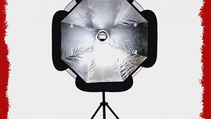 CowboyStudio Fancy Pro 37 Inch Octagon Umbrella Speedlite Softbox for Flash Light