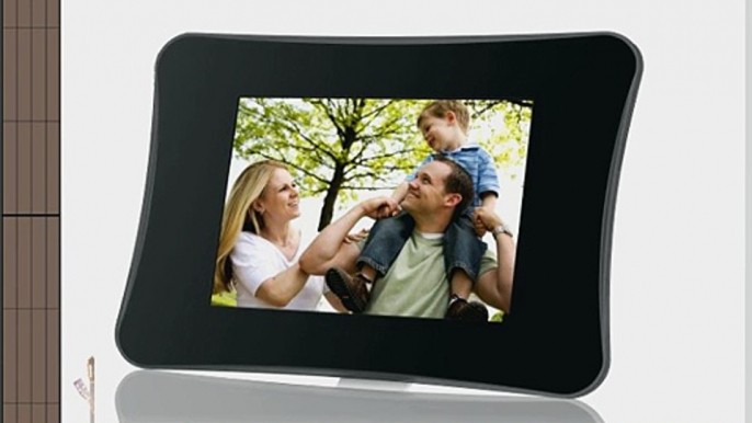 Coby DP710 7-Inch Widescreen Digital Photo Frame with MP3 Player (Black)