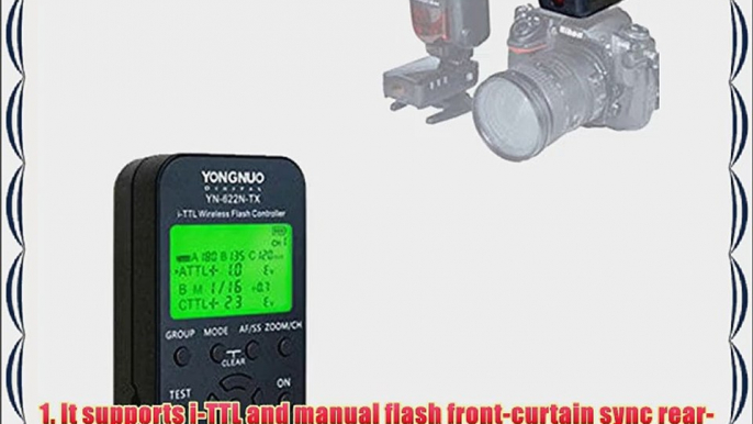 Yongnuo YN-622N-TX LCD Wireless i-TTL Flash Controller For YN-622N i-TTL Wireless Flash Transceiver