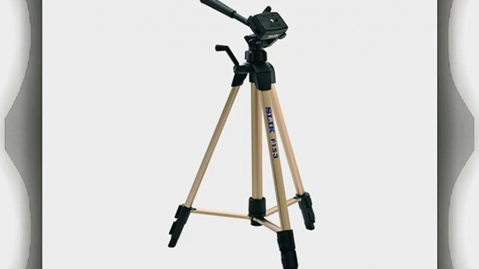 Slik F153 Compact Lightweight Tripod with 3-Way Pan Head and Mid-Level Spreader Maximum Load: