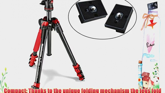 BeFree Compact Lightweight 4 Section Travel Tripod